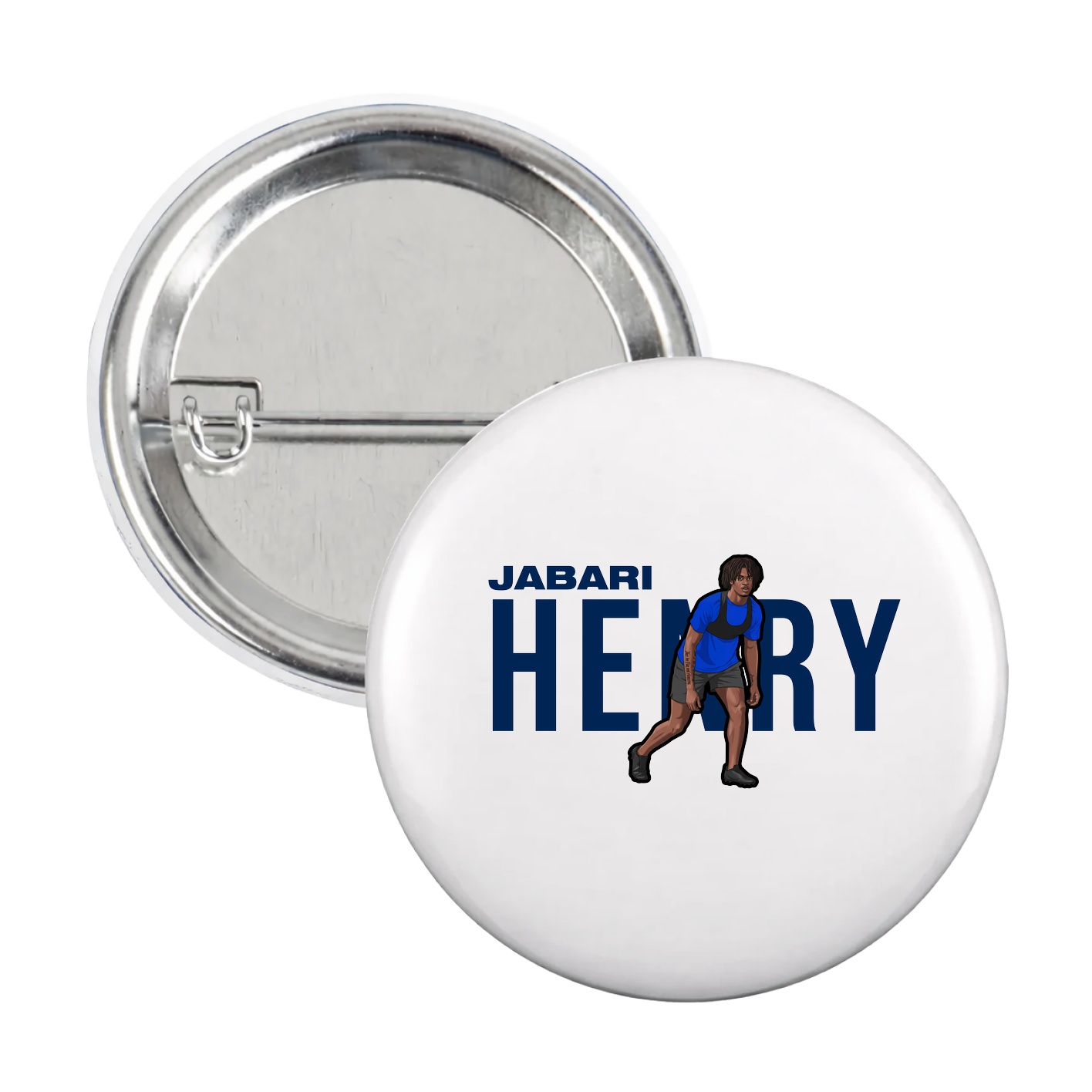 Game Day Button — Player Name in White