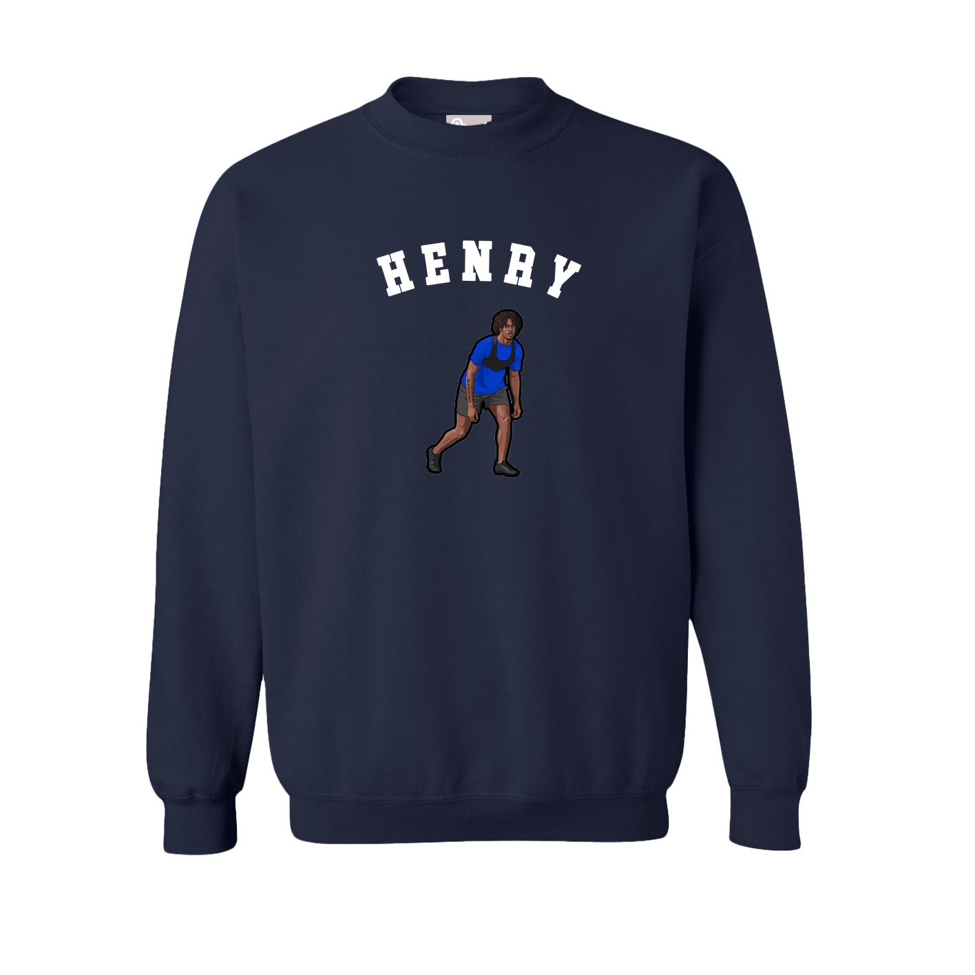 Fleece Crew — Shirsey Arch in Navy