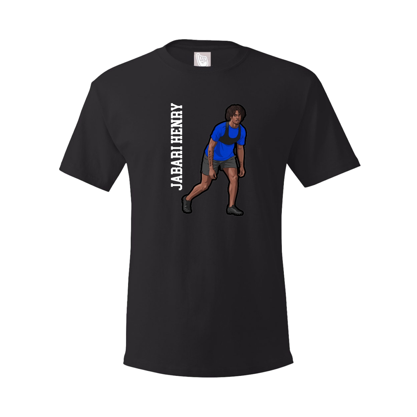 Tee — Name Vertical in Black