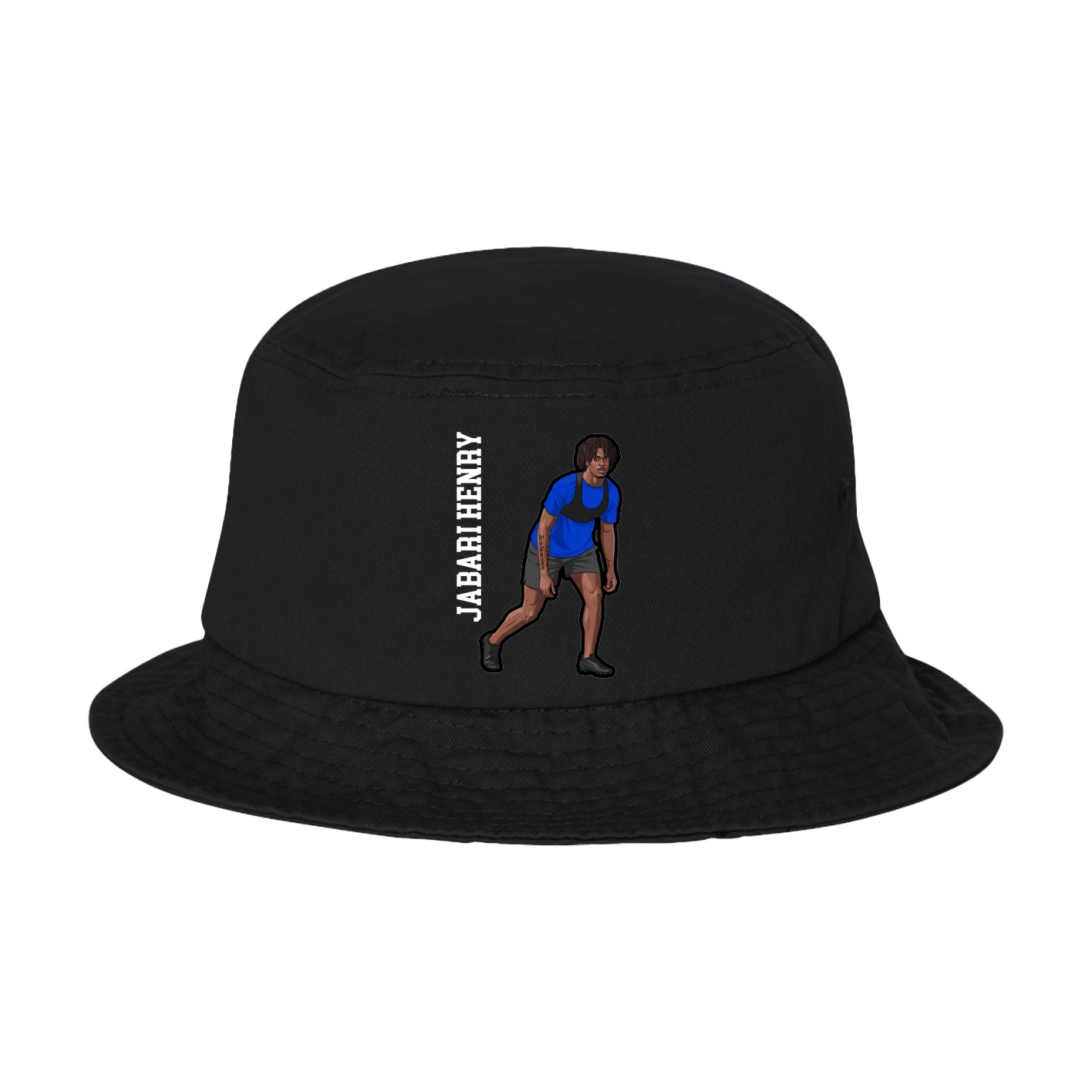 Bucket Cap — Name Vertical in Black