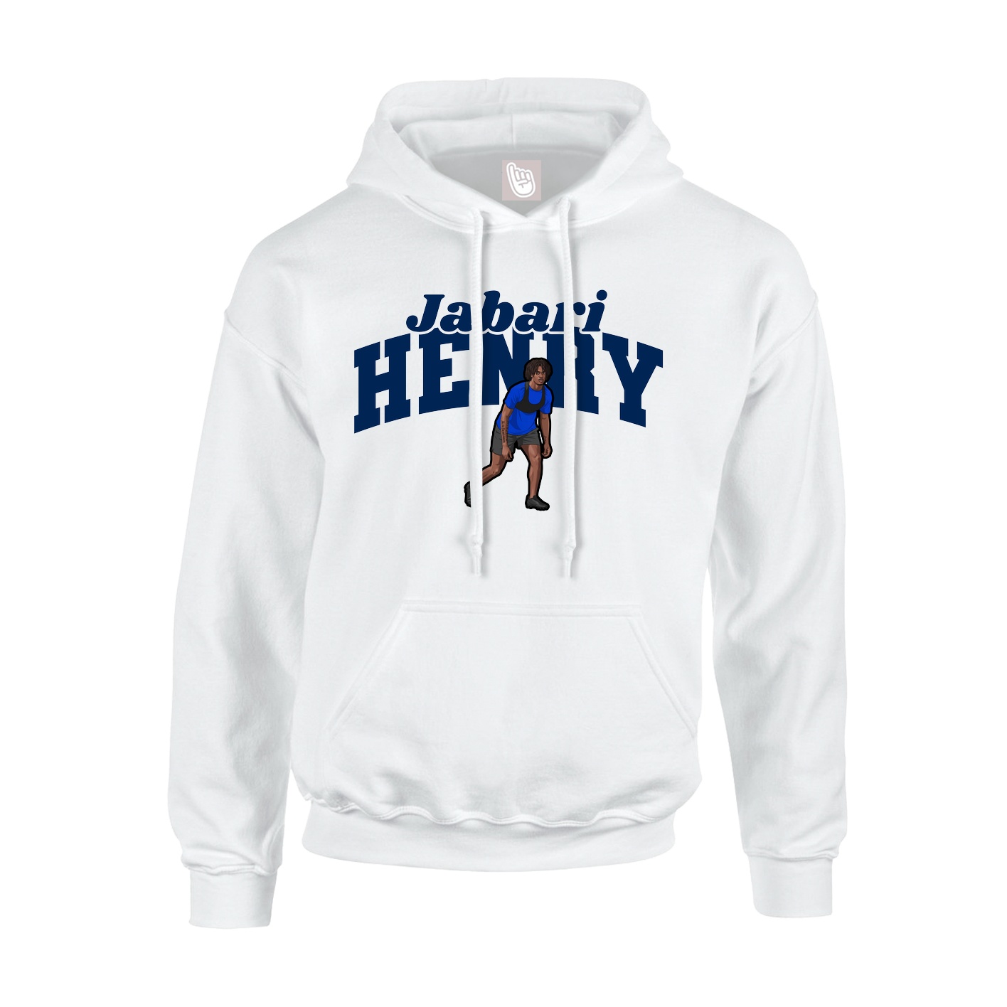 Hoodie — Signature Arch in White
