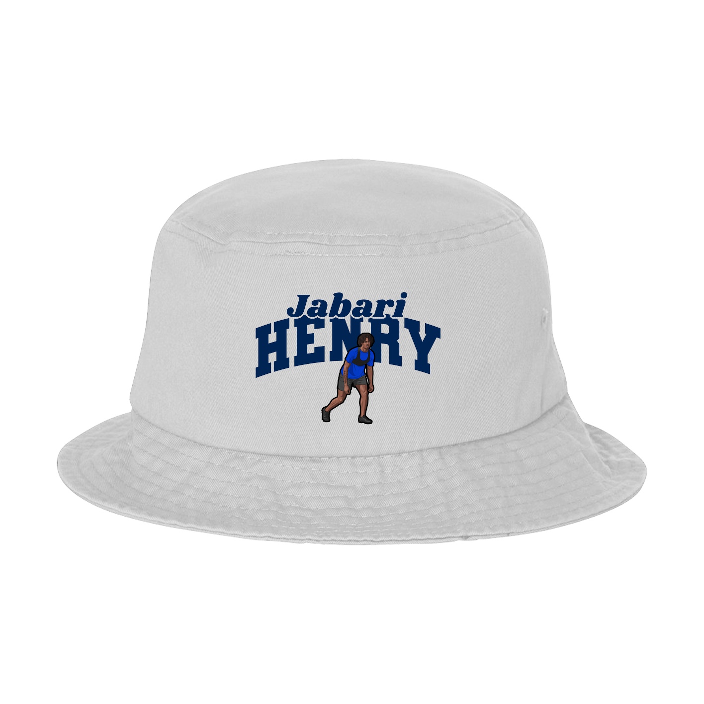 Bucket Cap — Signature Arch in White