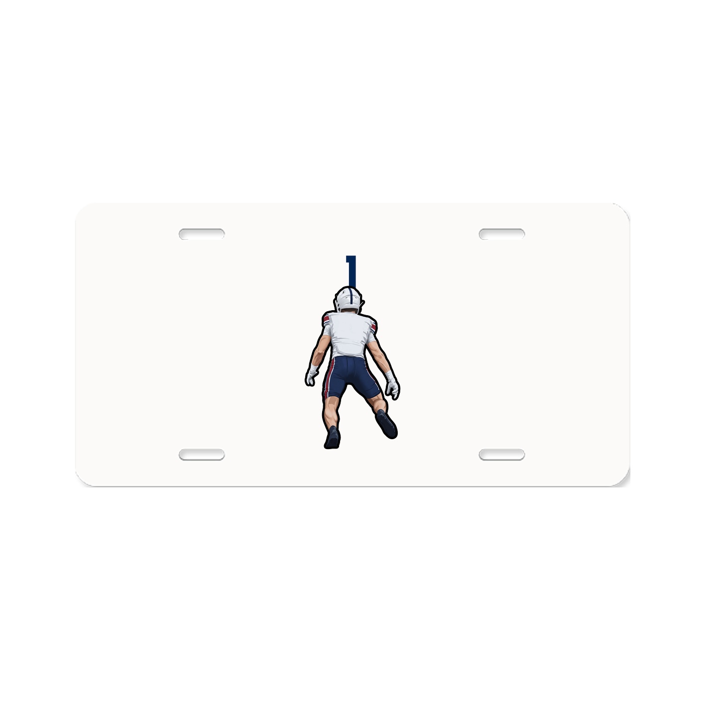 License Plate — Number Top in Classic