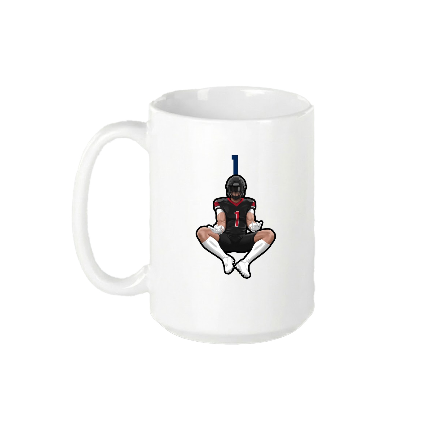 15oz Coffee Mug — Number Top in White