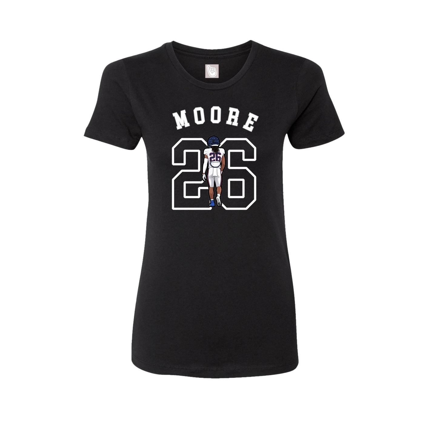 Fitted Women's Tee — Shirsey Arch in Black