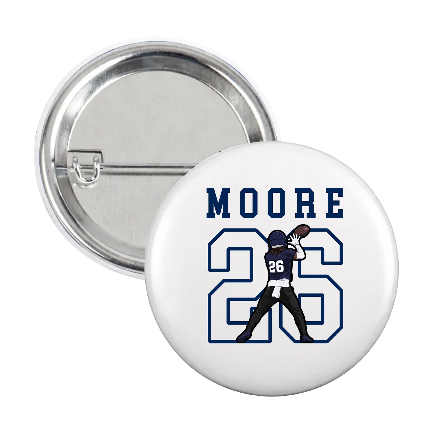 Game Day Button — Shirsey in White