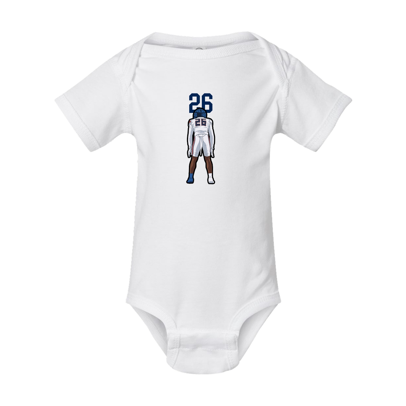 Baby Onesie — Number Top in White