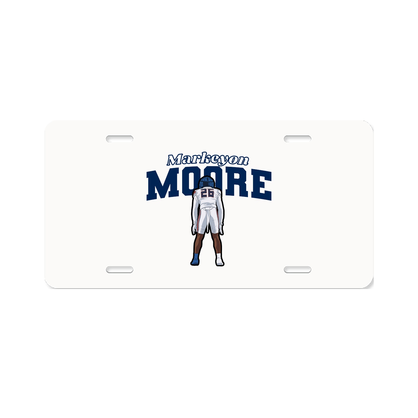 License Plate — Name Arch in Classic