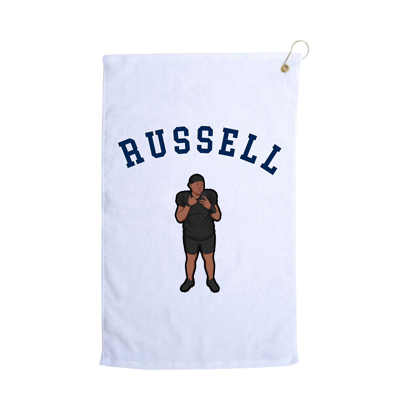 Golf Towel — Shirsey Arch in White