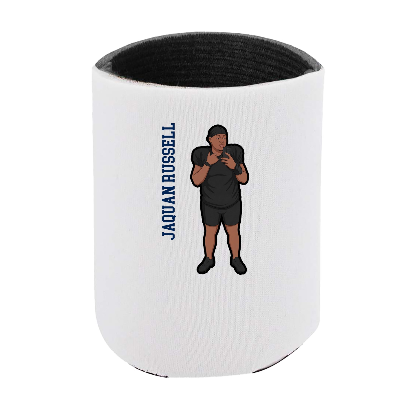 Can Holder — Name Vertical in White