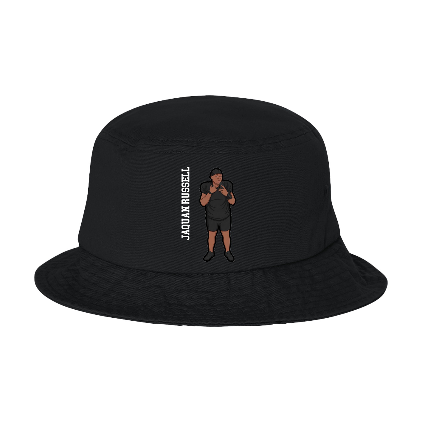 Bucket Cap — Name Vertical in Black