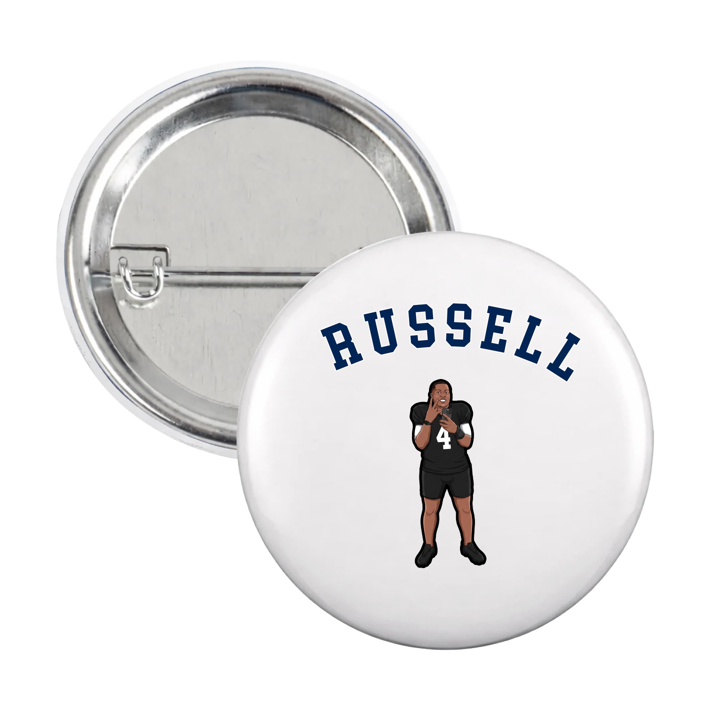 Game Day Button — Shirsey Arch in White
