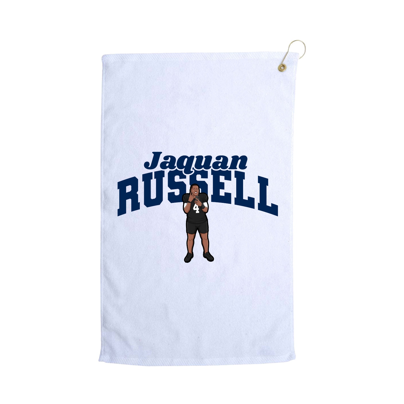 Golf Towel — Signature Arch in White