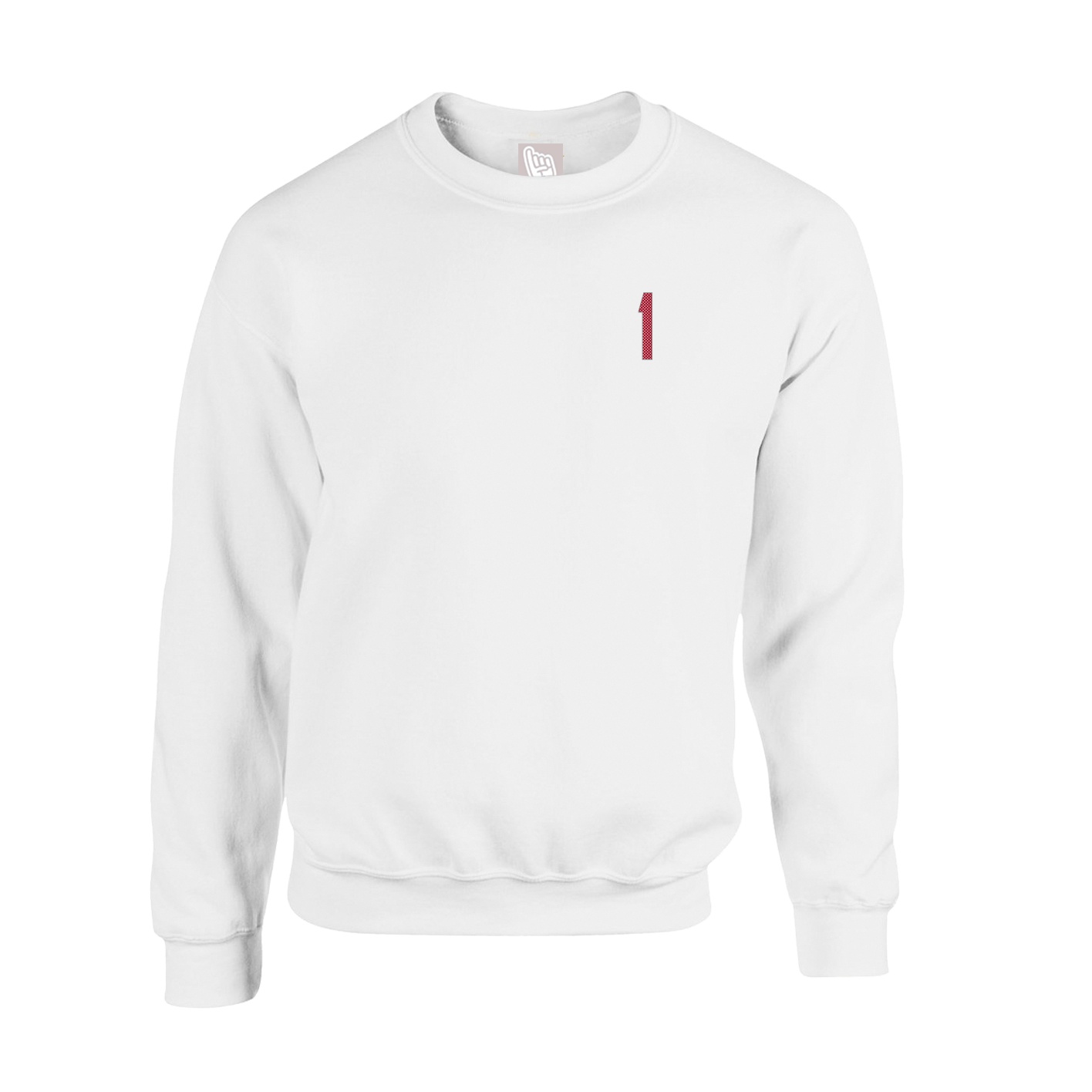 Fleece Crew — Front Shirsy in White