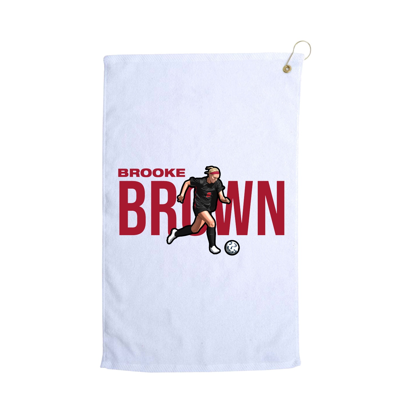 Golf Towel — Player Name in White