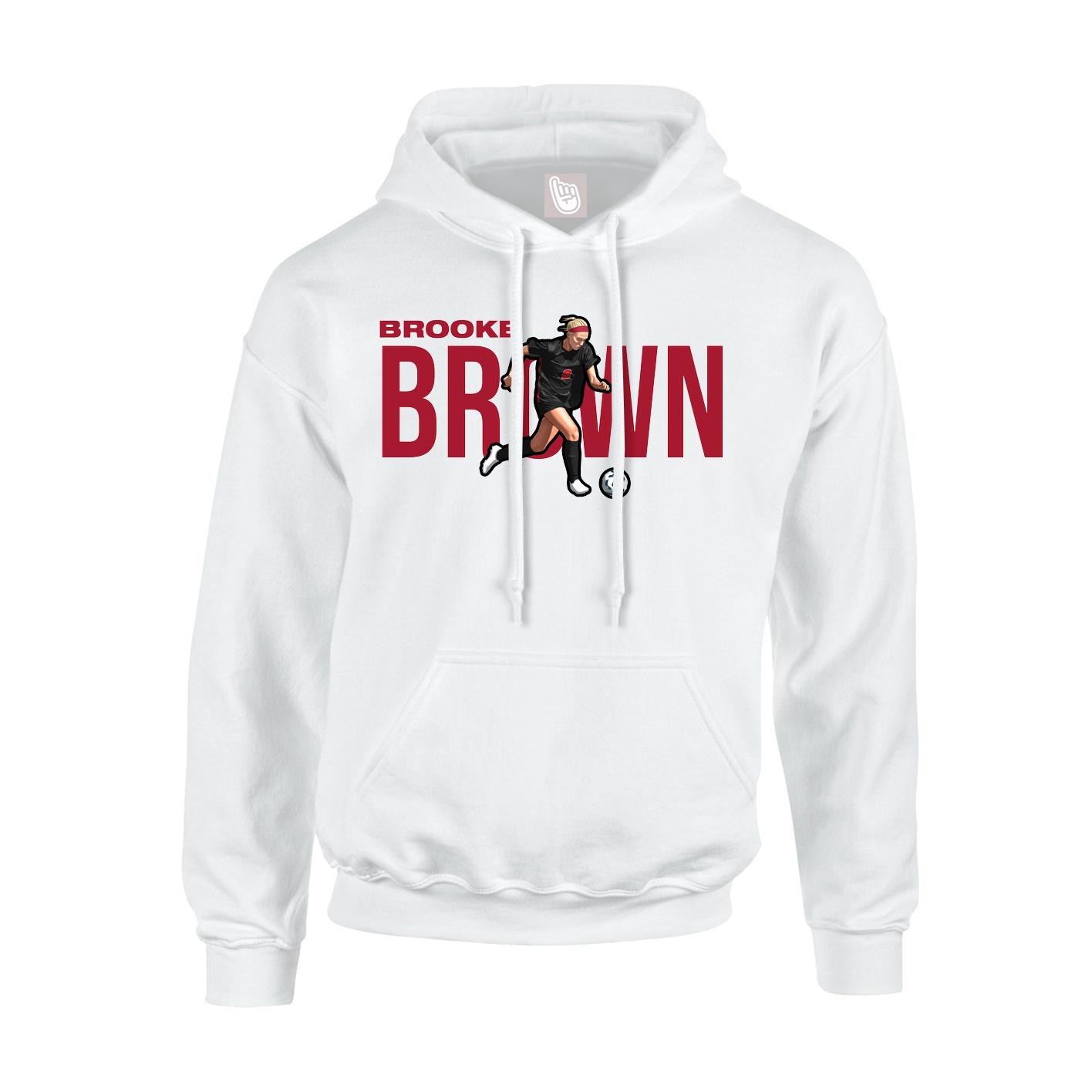 Hoodie — Player Name in White