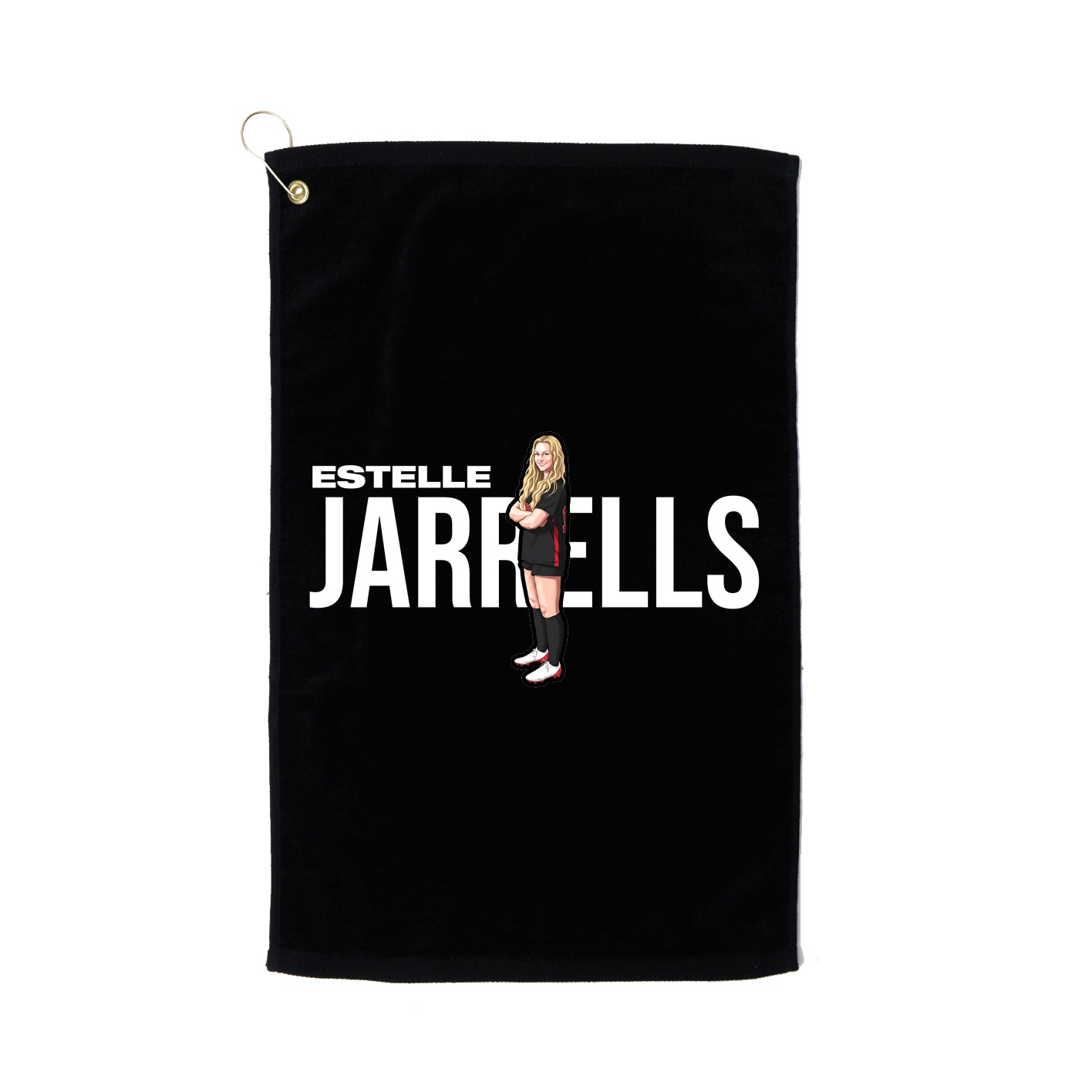 Golf Towel — Player Name in Black