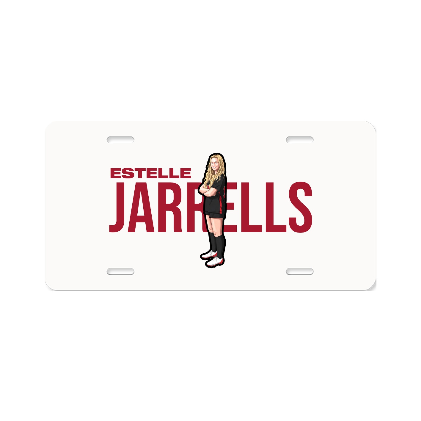 License Plate — Player Name in Classic