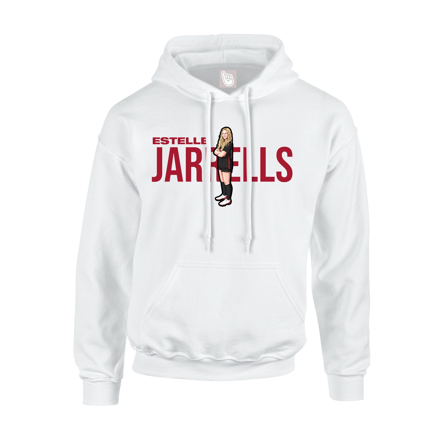 Youth Hoodie — Player Name in White