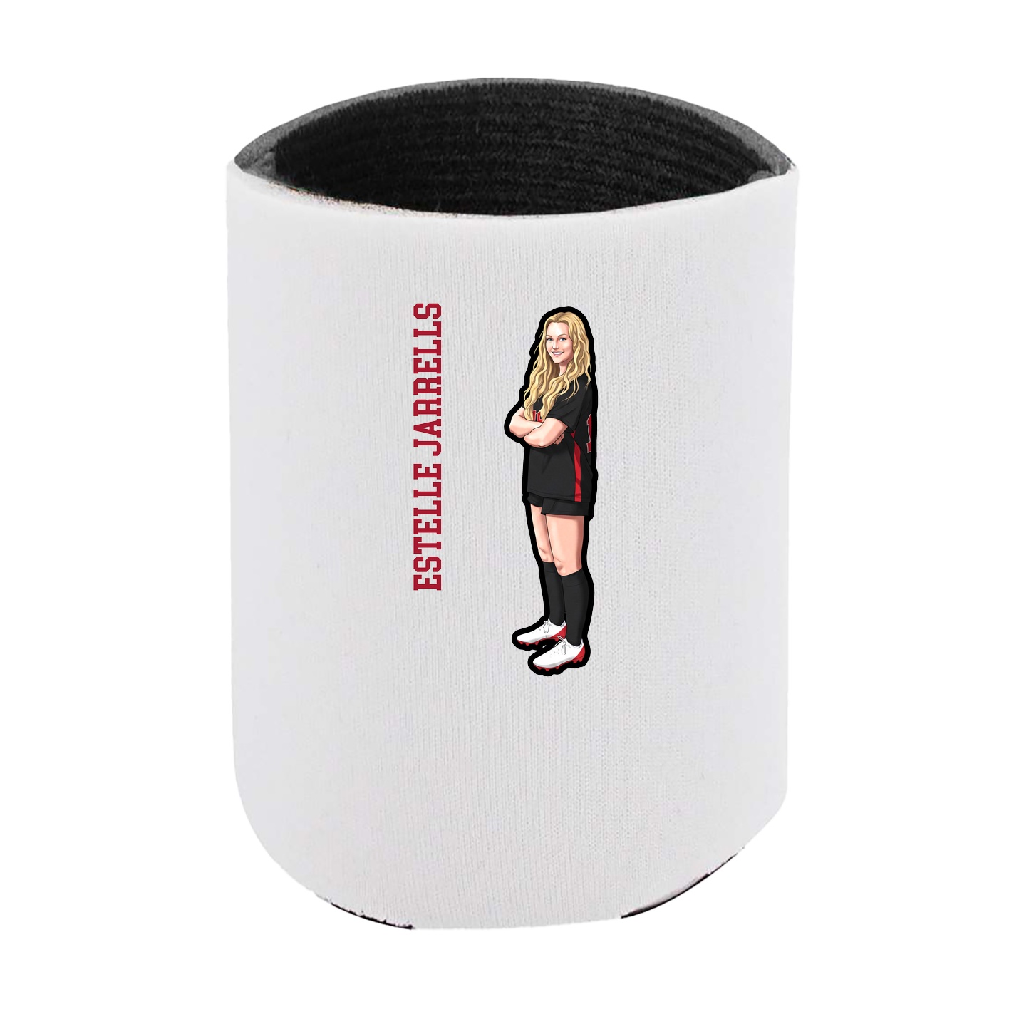 Can Holder — Name Vertical in White