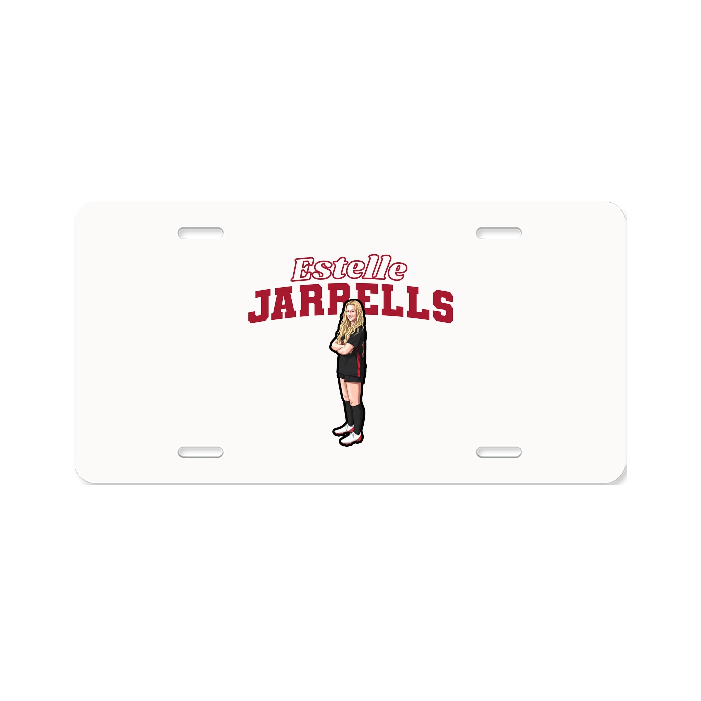 License Plate — Name Arch in Classic