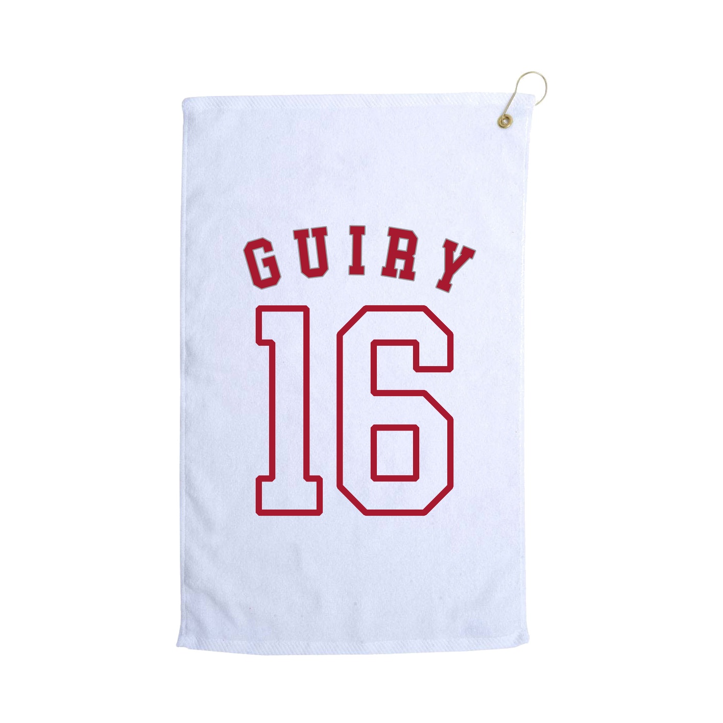 Golf Towel — Shirsey Arch in White