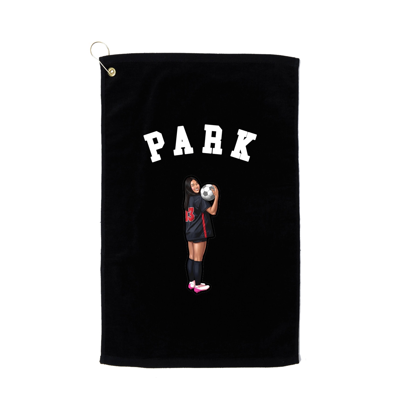 Golf Towel — Shirsey Arch in Black
