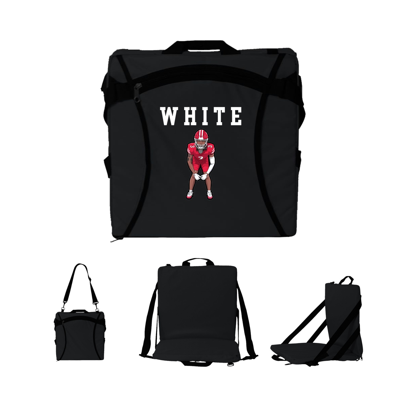 Folding Stadium Seat — Shirsey in Black