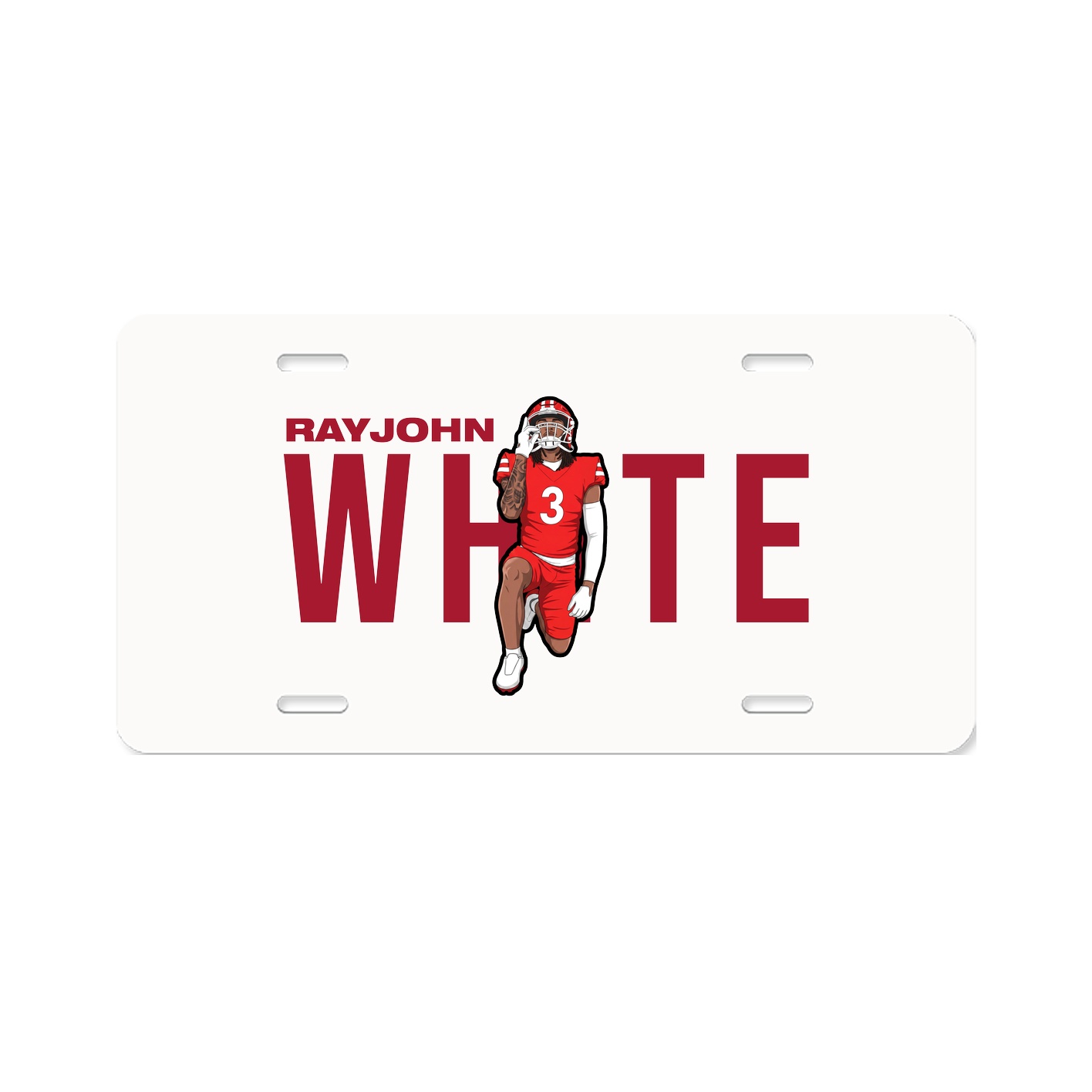 License Plate — Player Name in Classic