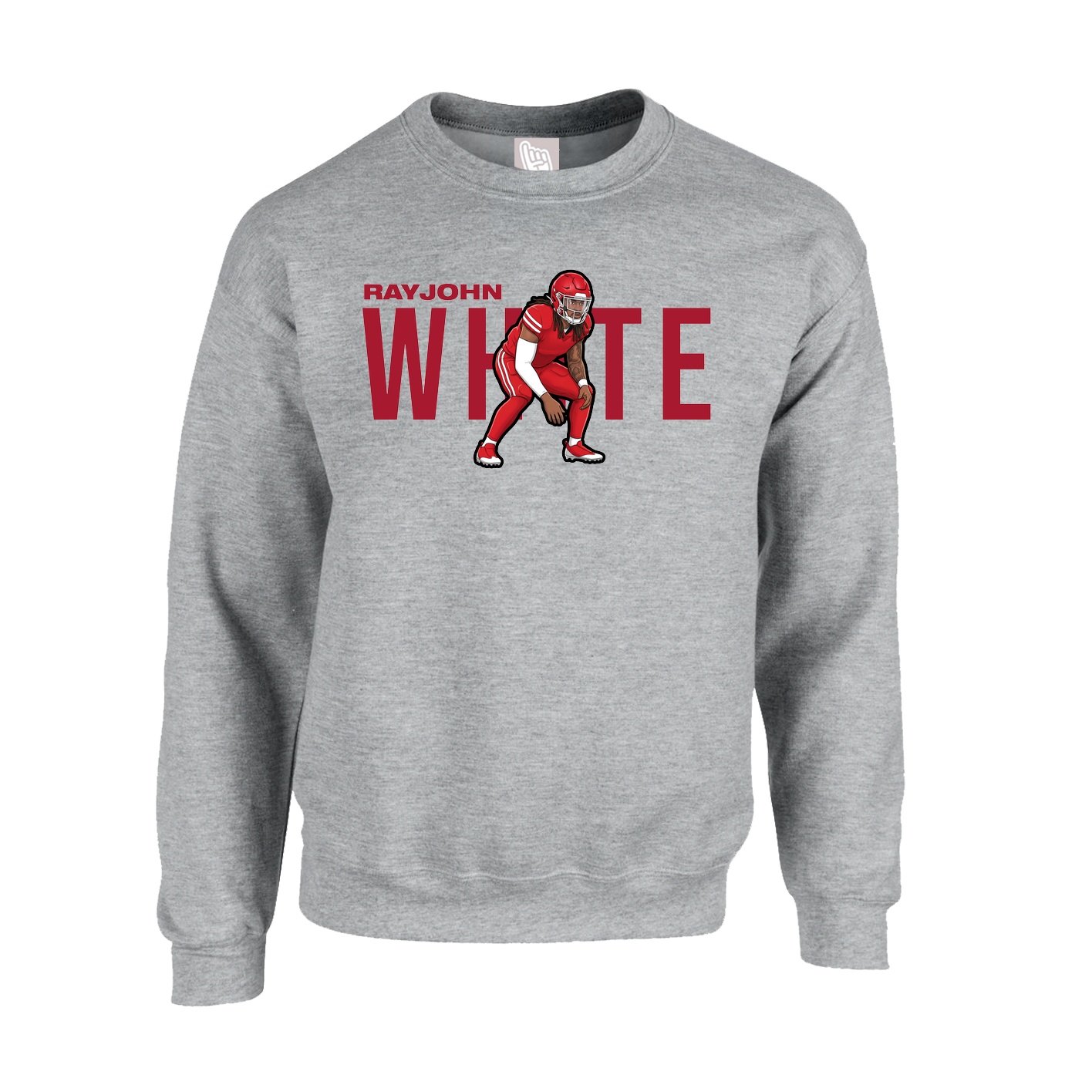 Fleece Crew — Player Name in Grey