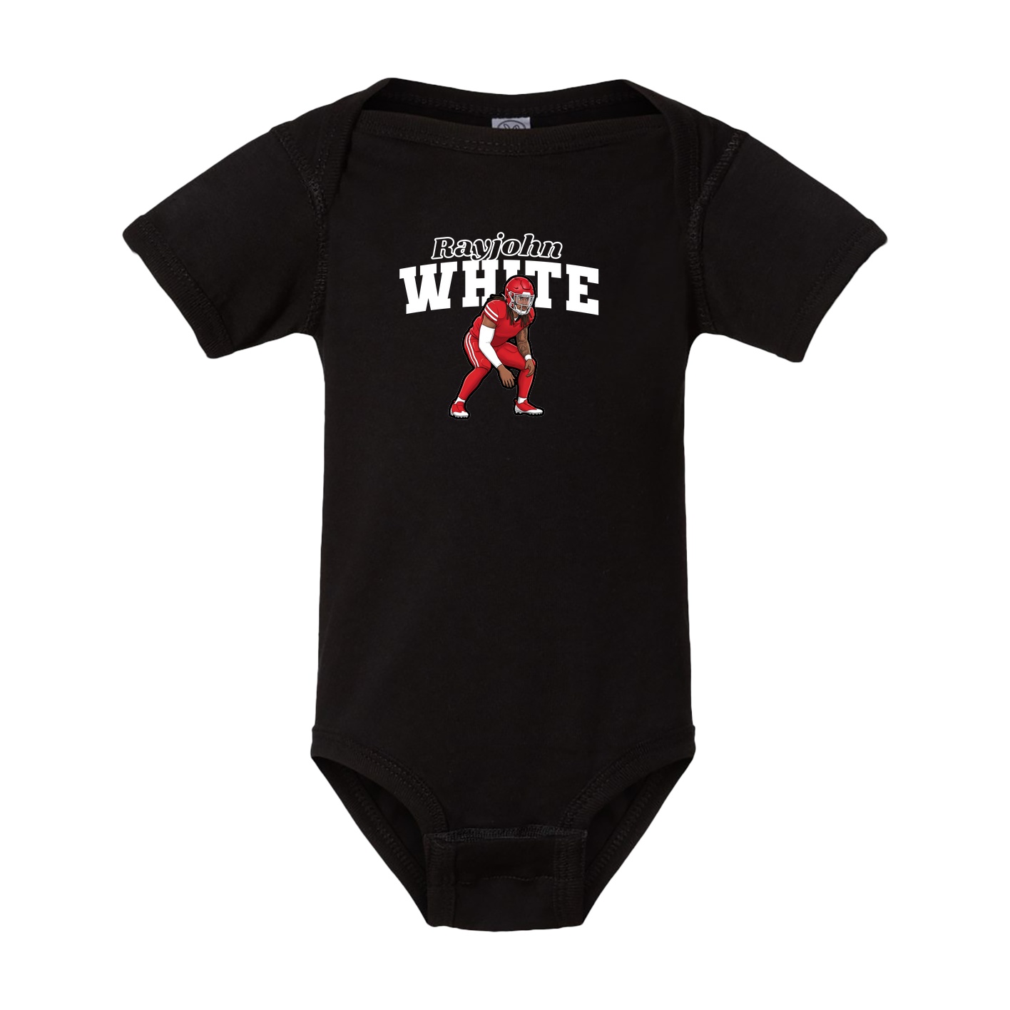 Baby Onesie — Name Arch in Black