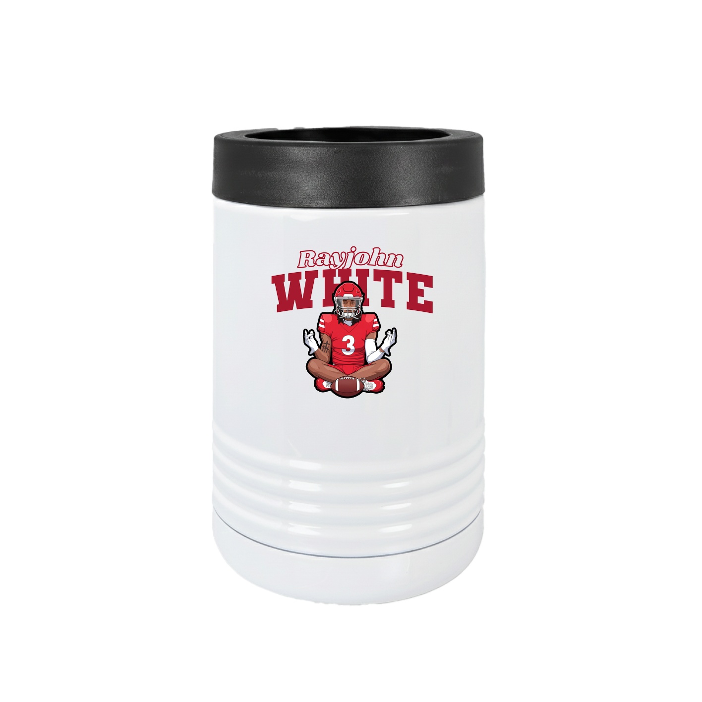 Beverage Holder — Name Arch in White