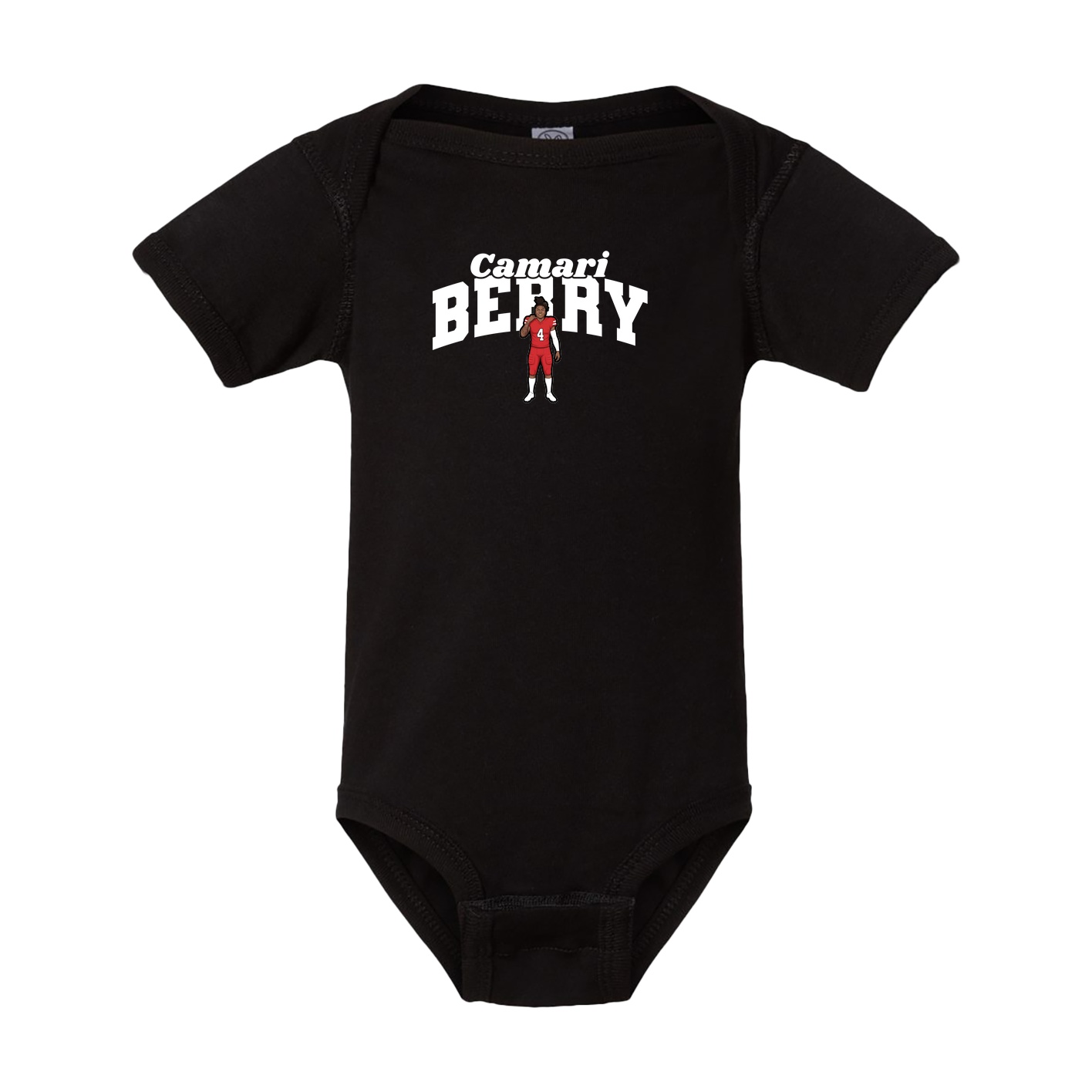 Baby Onesie — Signature Arch in Black