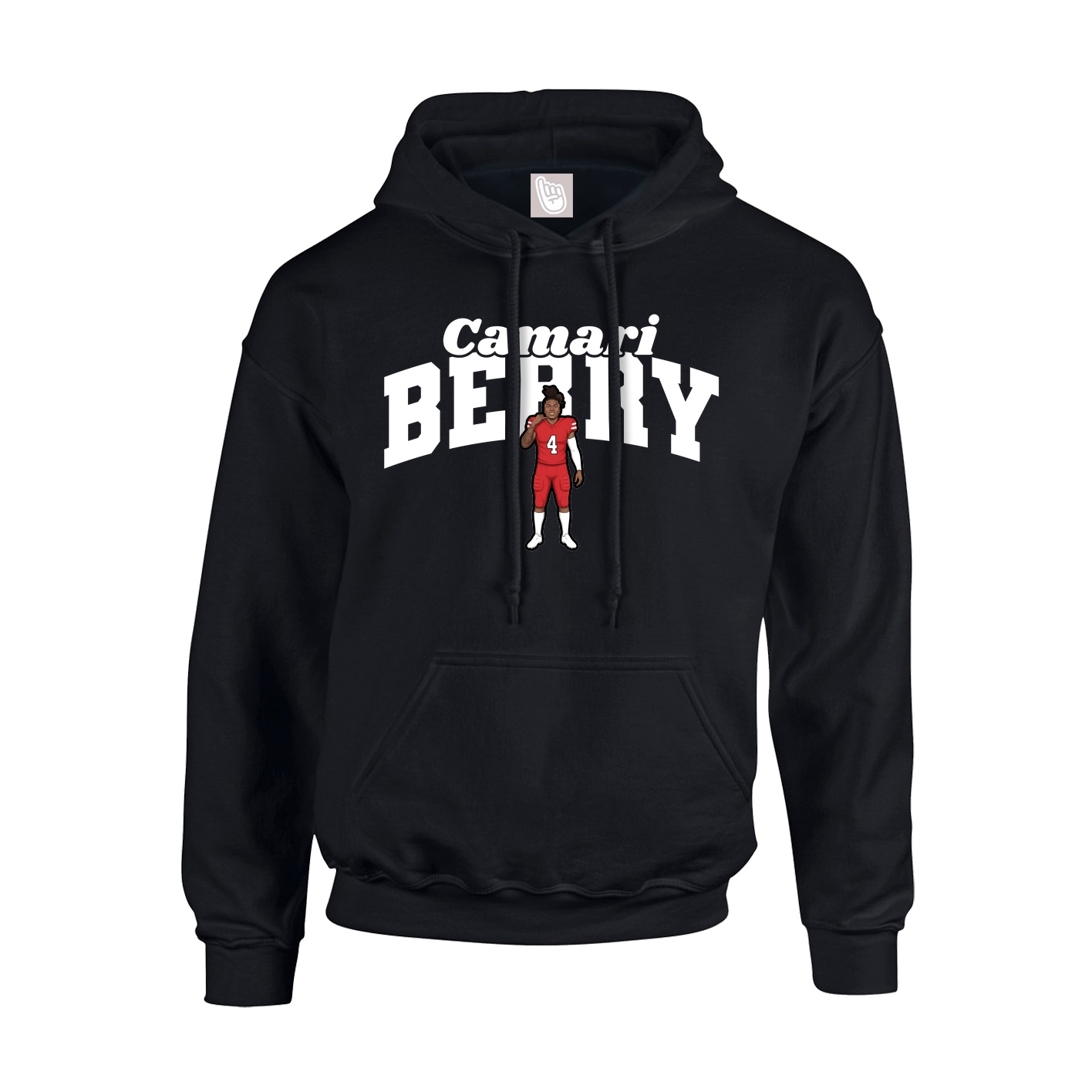 Hoodie — Signature Arch in Black