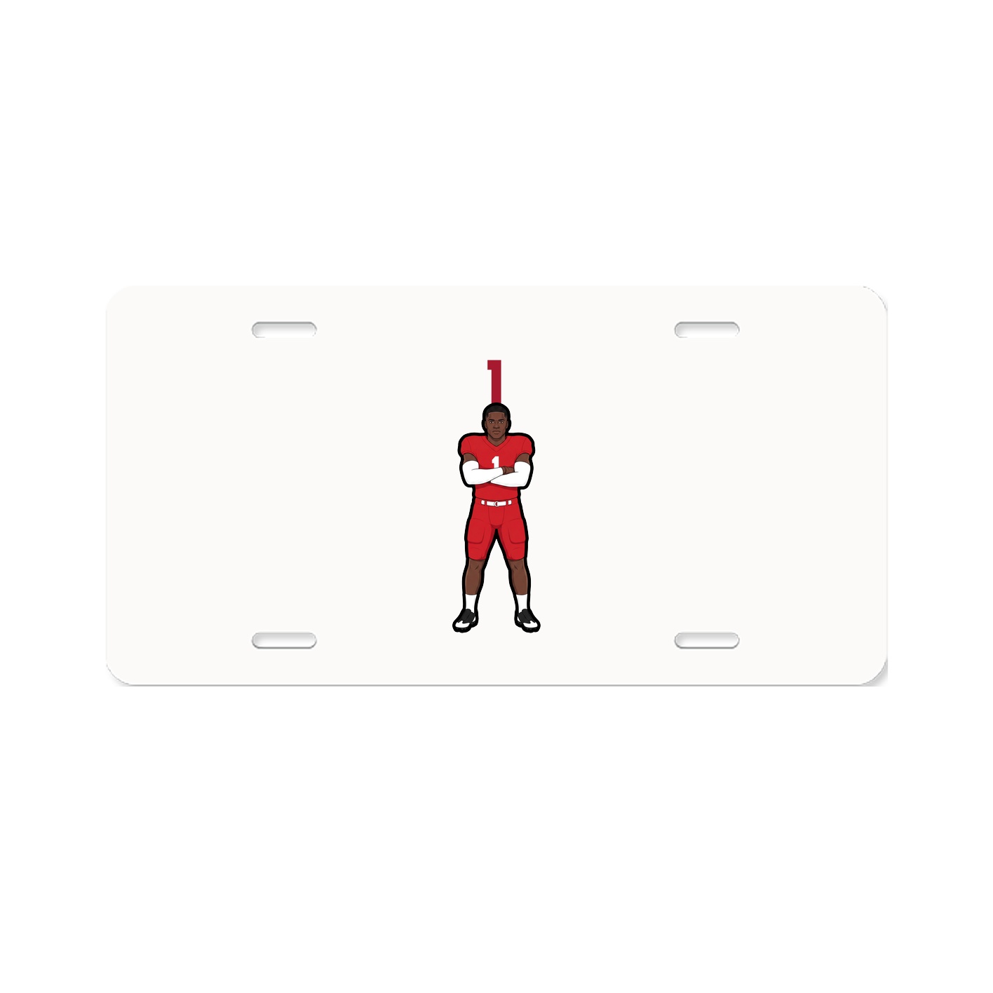 License Plate — Number Top in Classic