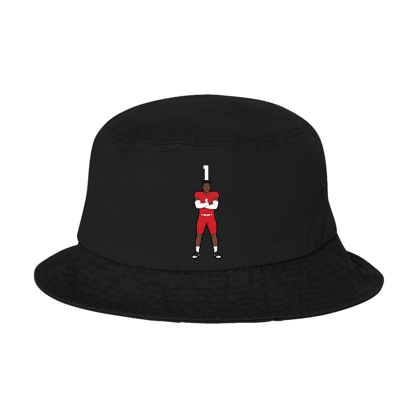 Bucket Cap — Number Top in Black