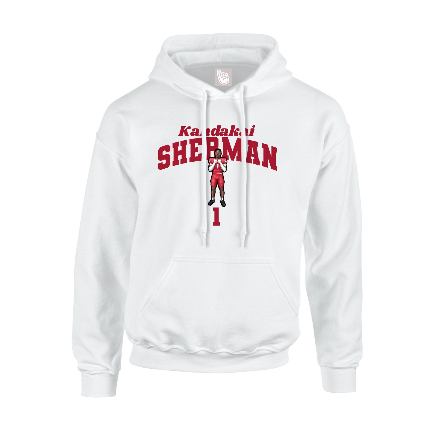 Youth Hoodie — Signature Arch in White