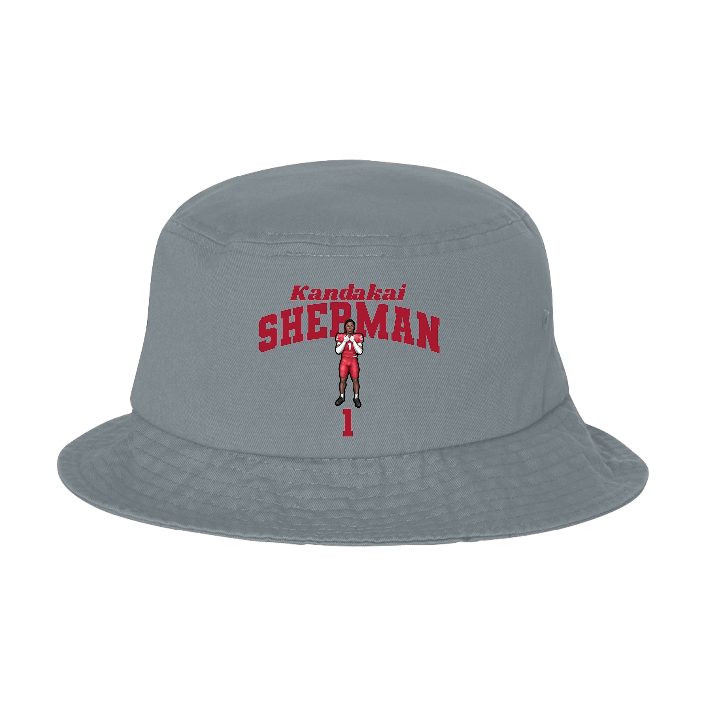 Bucket Cap — Signature Arch in Grey