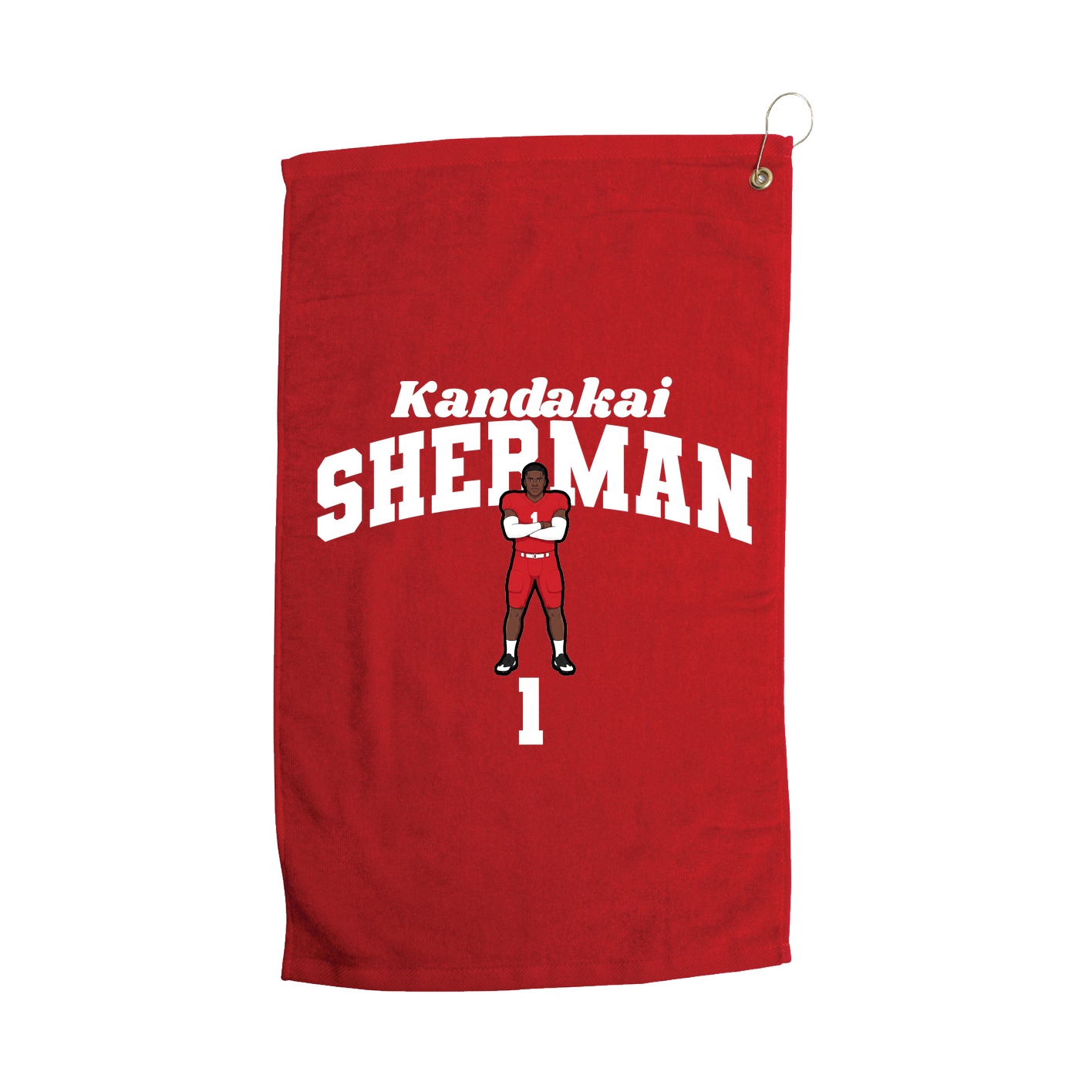 Golf Towel — Signature Arch in Red