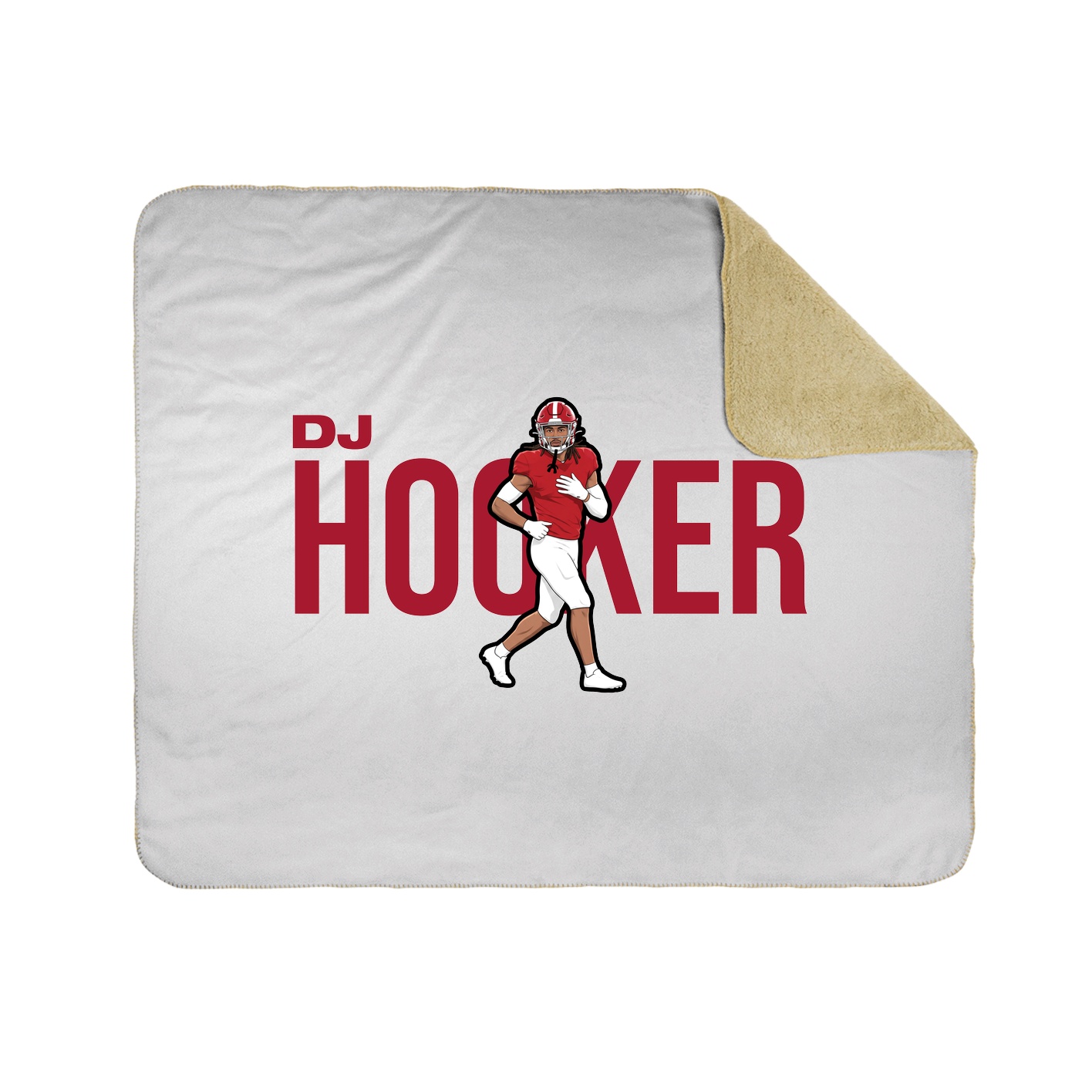 Throw Blanket — Player Name in White