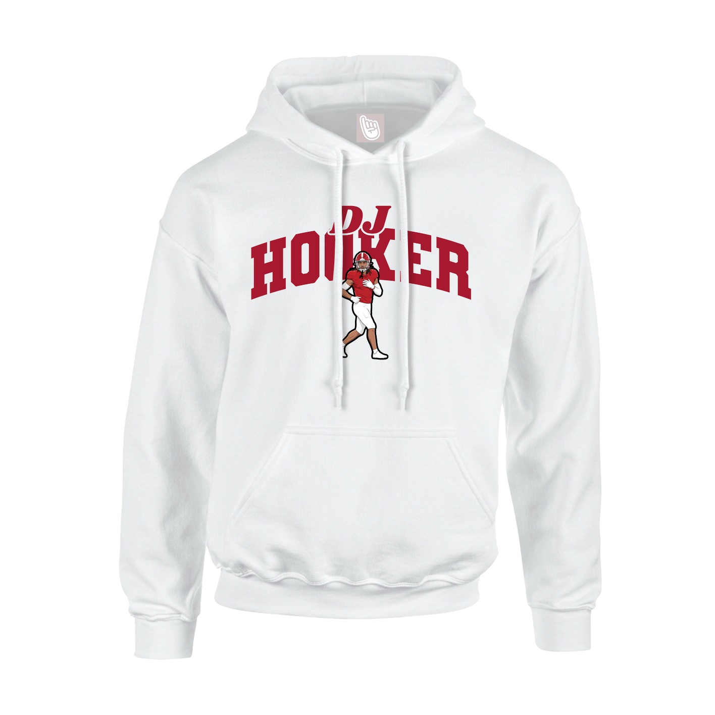 Hoodie — Signature Arch in White