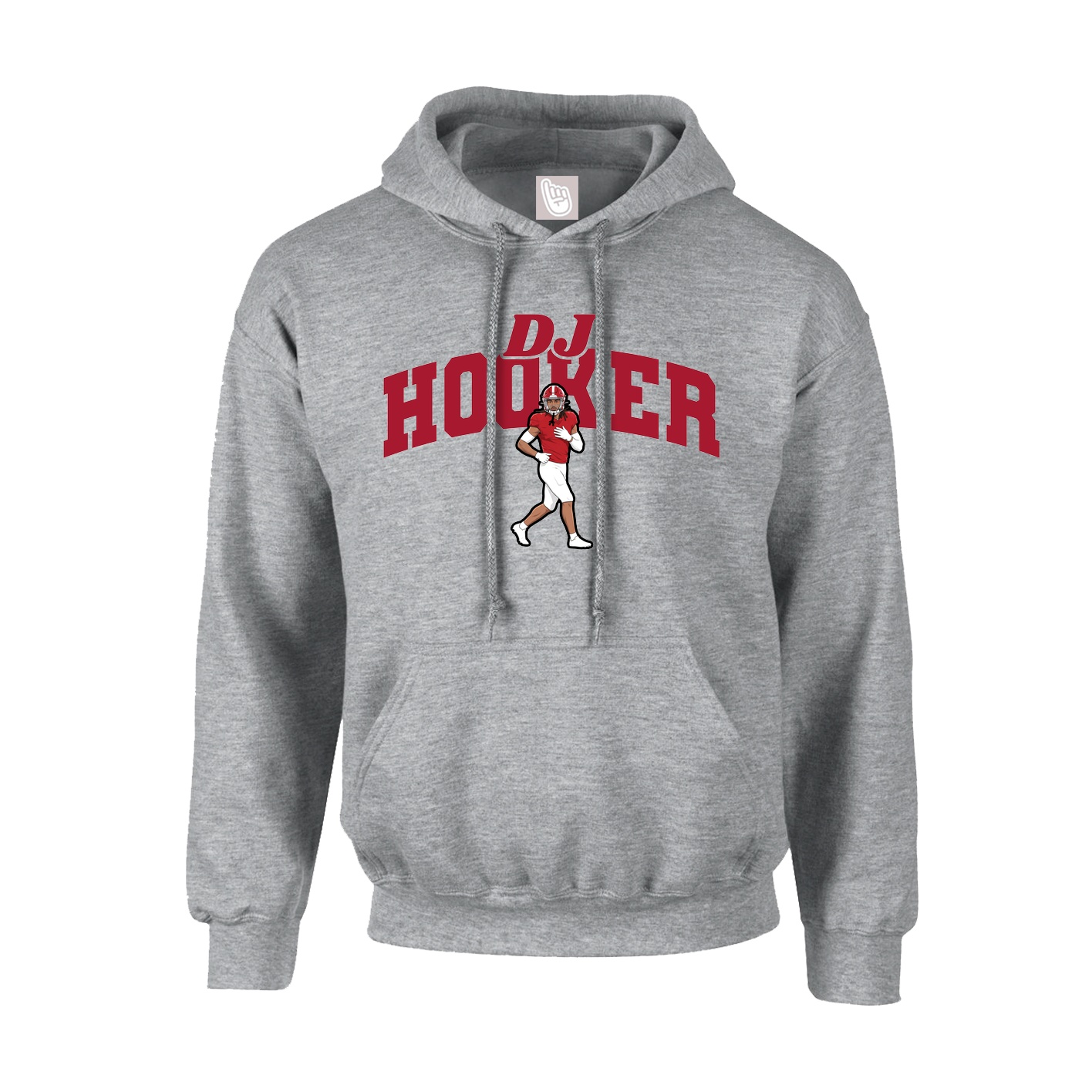 Youth Hoodie — Signature Arch in Grey