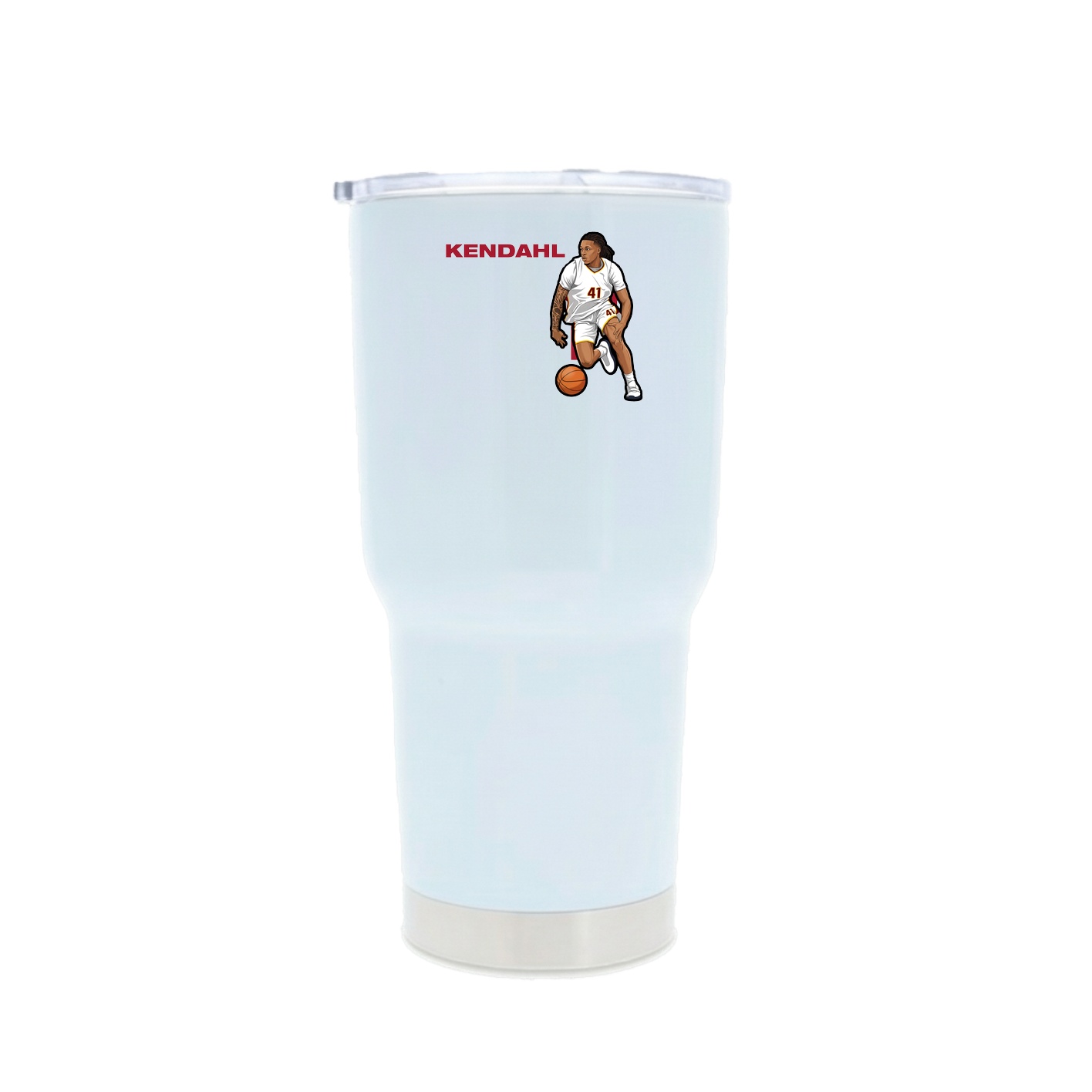 30oz Stainless Steel Tumbler — Player Name in White