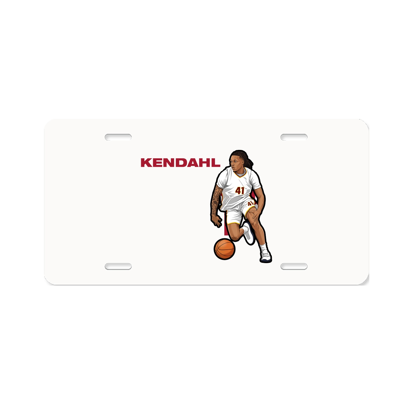 License Plate — Player Name in Classic
