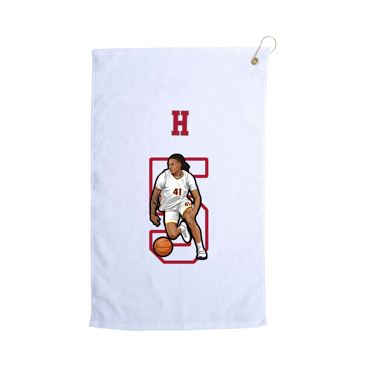 Golf Towel — Shirsey Arch in White