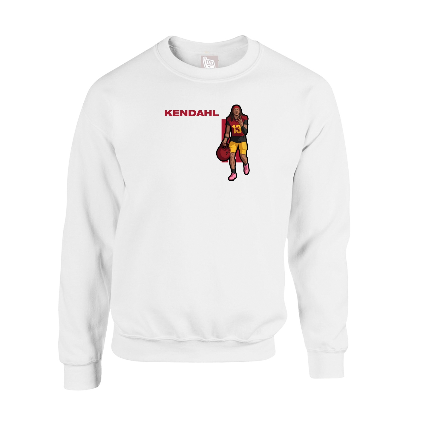 Fleece Crew — Player Name in White