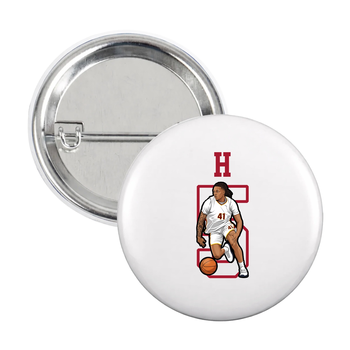 Game Day Button — Shirsey in White