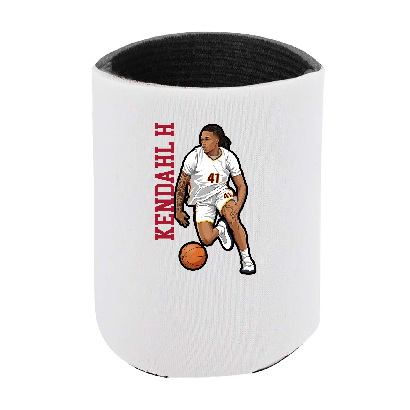 Can Holder — Name Vertical in White