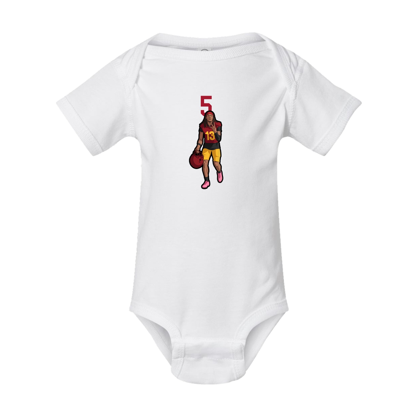 Baby Onesie — Number Top in White