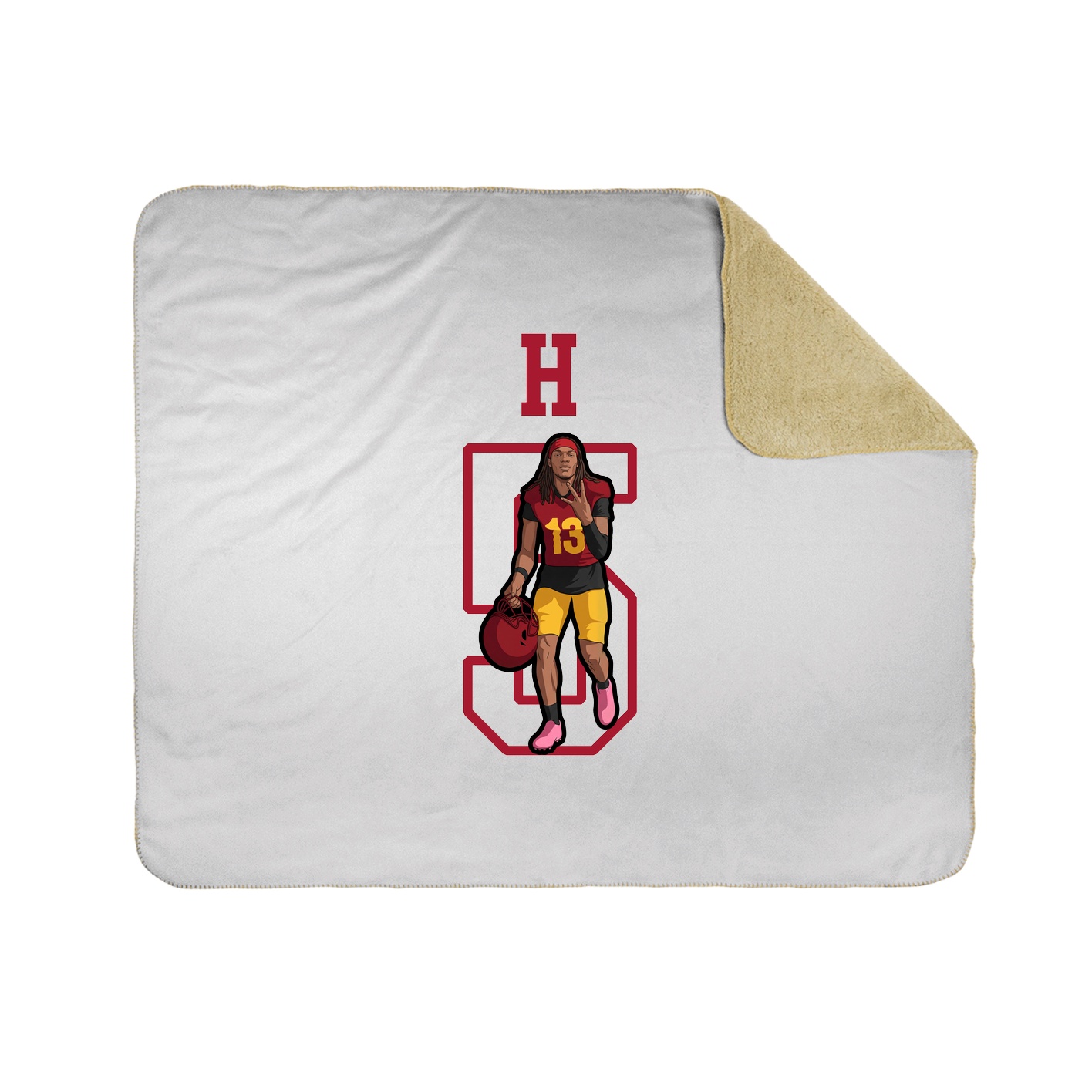 Throw Blanket — Shirsey in White